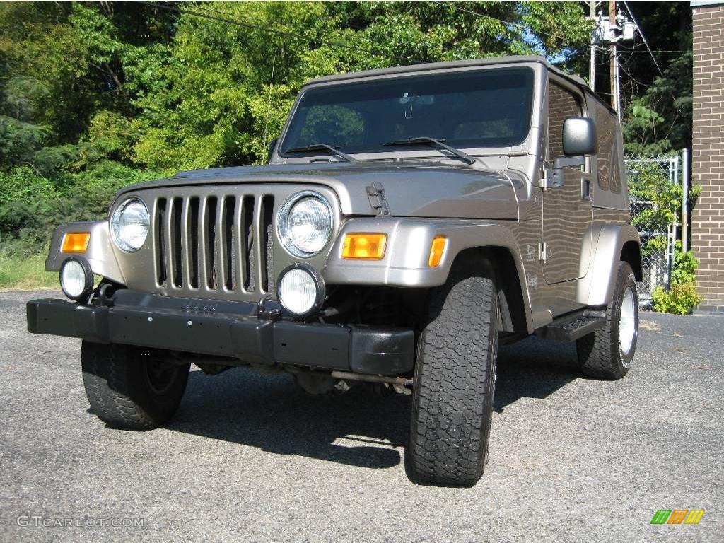 2004 Wrangler Sahara 4x4 - Light Khaki Metallic / Khaki photo #4