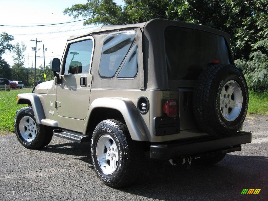 2004 Wrangler Sahara 4x4 - Light Khaki Metallic / Khaki photo #6