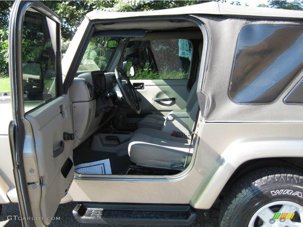 2004 Wrangler Sahara 4x4 - Light Khaki Metallic / Khaki photo #14