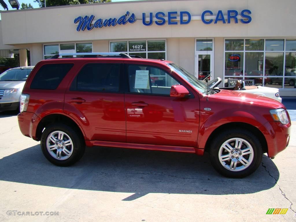 2008 Mariner V6 Premier - Vivid Red Metallic / Cashmere photo #1