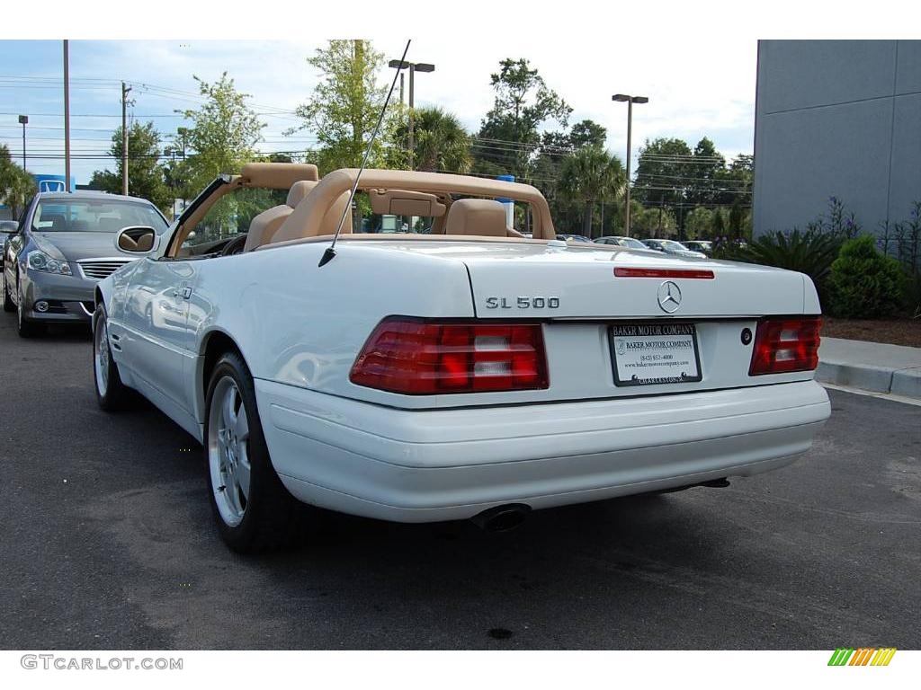 2000 SL 500 Roadster - Glacier White / Java photo #21