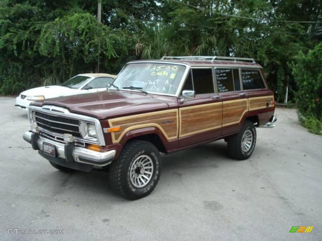 1988 Grand Wagoneer 4x4 - Grenadine Metallic / Cordovan photo #3