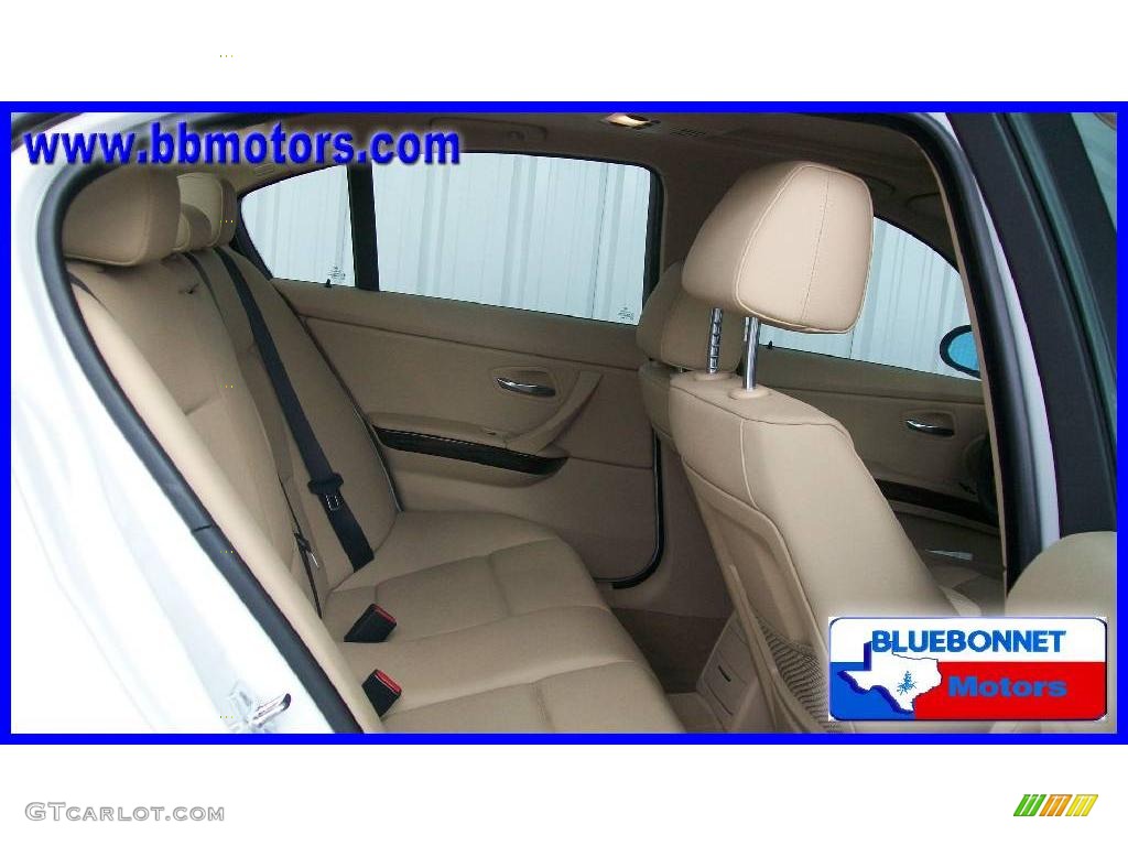 2008 3 Series 328i Sedan - Alpine White / Beige photo #8