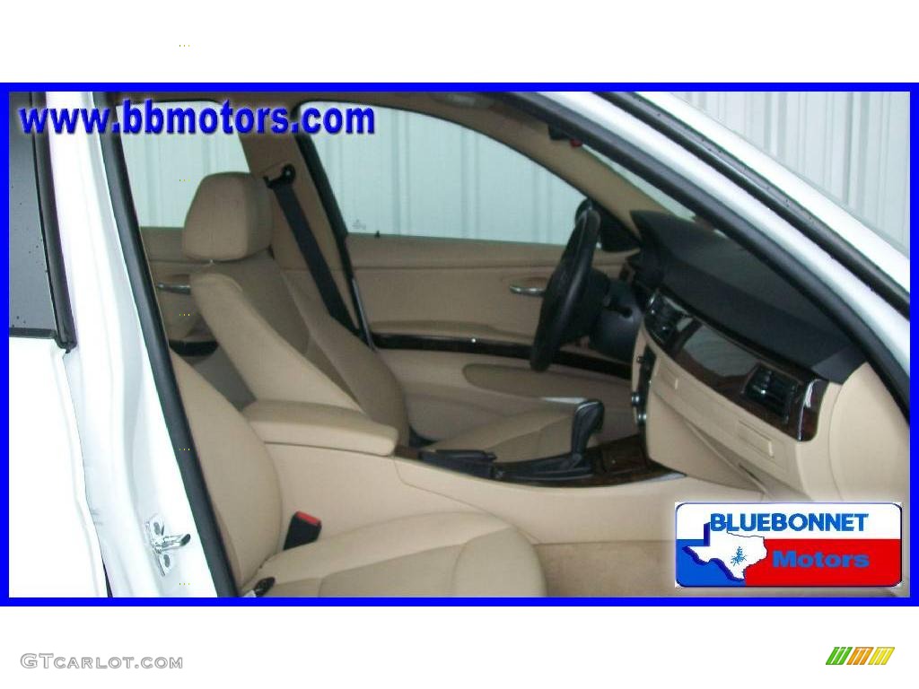 2008 3 Series 328i Sedan - Alpine White / Beige photo #9
