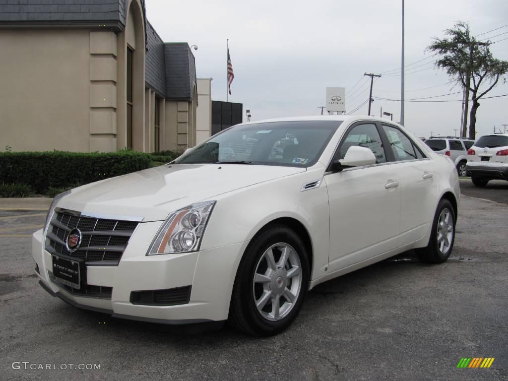 2009 CTS Sedan - White Diamond Tri-Coat / Light Titanium/Ebony photo #3