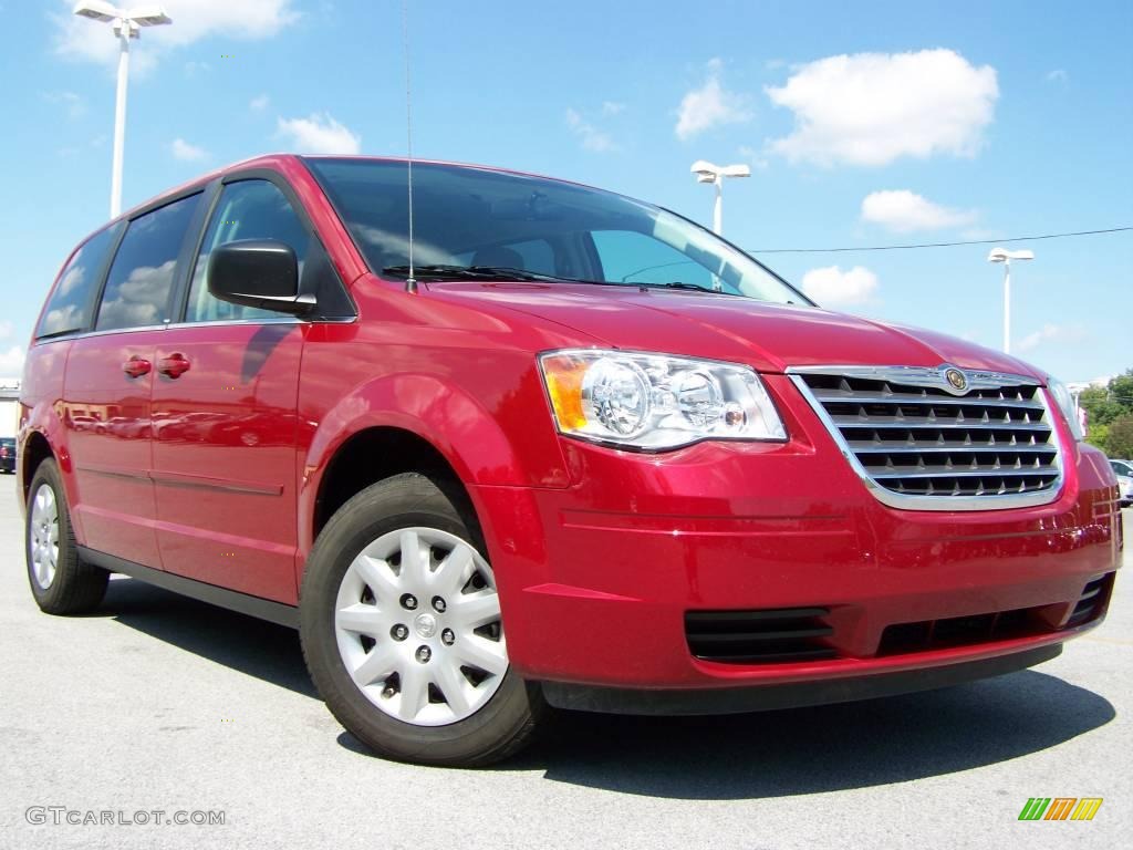 2009 Town & Country LX - Inferno Red Crystal Pearl / Medium Slate Gray/Light Shale photo #1