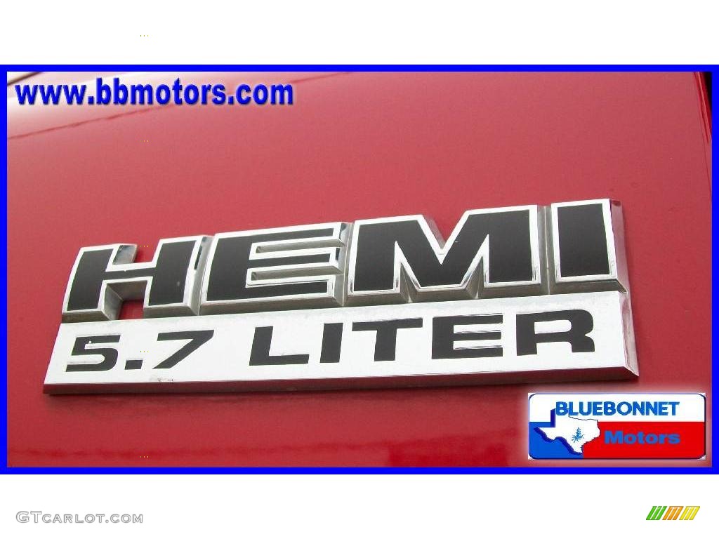 2006 Ram 1500 SLT Quad Cab 4x4 - Flame Red / Medium Slate Gray photo #9