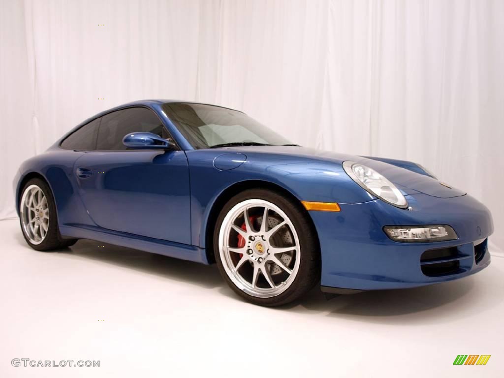 2006 911 Carrera S Coupe - Cobalt Blue Metallic / Stone Grey photo #2