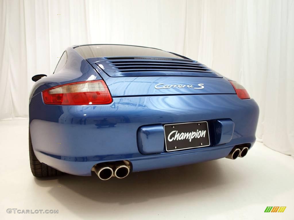 2006 911 Carrera S Coupe - Cobalt Blue Metallic / Stone Grey photo #4