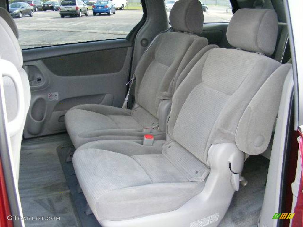 2006 Sienna LE - Salsa Red Pearl / Stone Gray photo #11