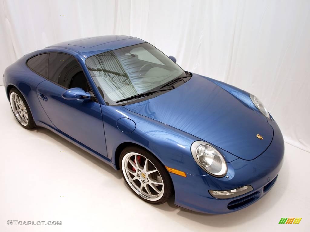 2006 911 Carrera S Coupe - Cobalt Blue Metallic / Stone Grey photo #23