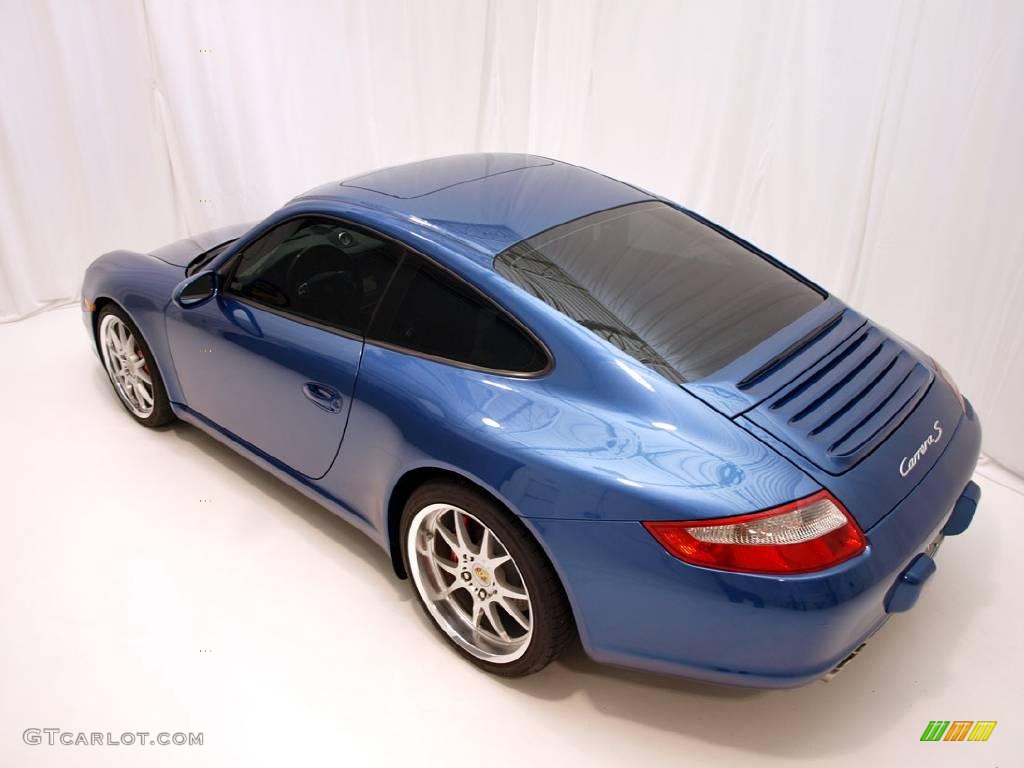 2006 911 Carrera S Coupe - Cobalt Blue Metallic / Stone Grey photo #24