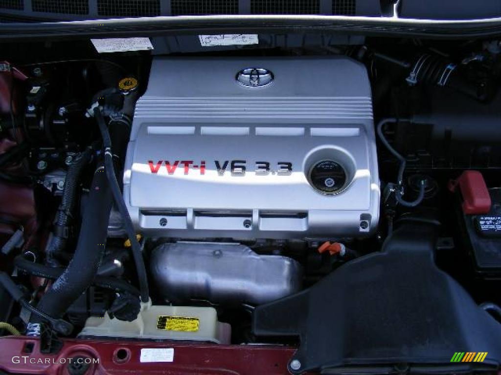 2006 Sienna LE - Salsa Red Pearl / Stone Gray photo #29