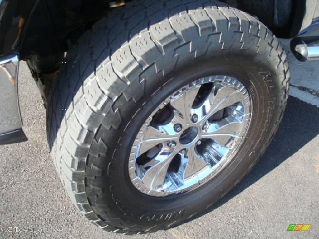 2004 F150 Lariat SuperCrew 4x4 - Black / Black photo #9