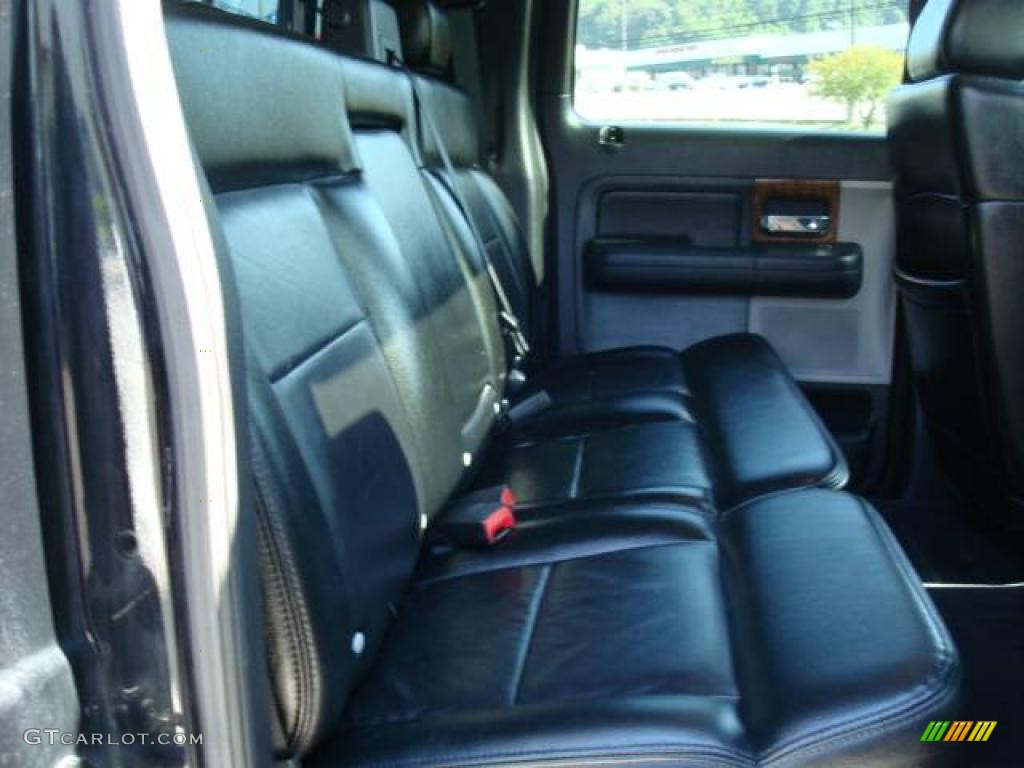 2004 F150 Lariat SuperCrew 4x4 - Black / Black photo #17