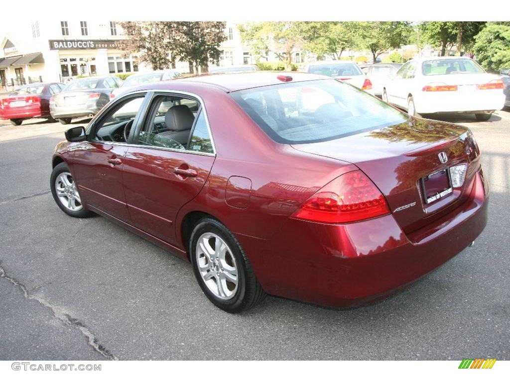 2006 Accord EX-L Sedan - Redondo Red Pearl / Gray photo #8