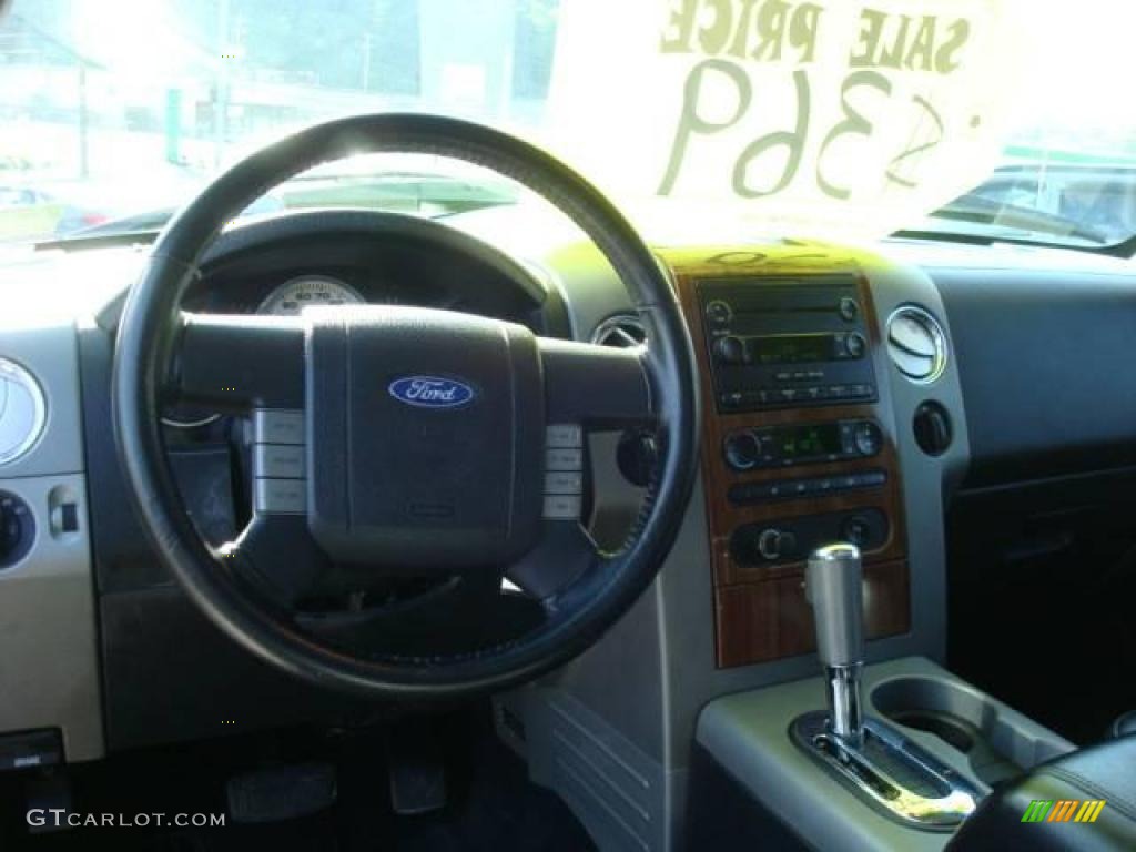 2004 F150 Lariat SuperCrew 4x4 - Black / Black photo #55