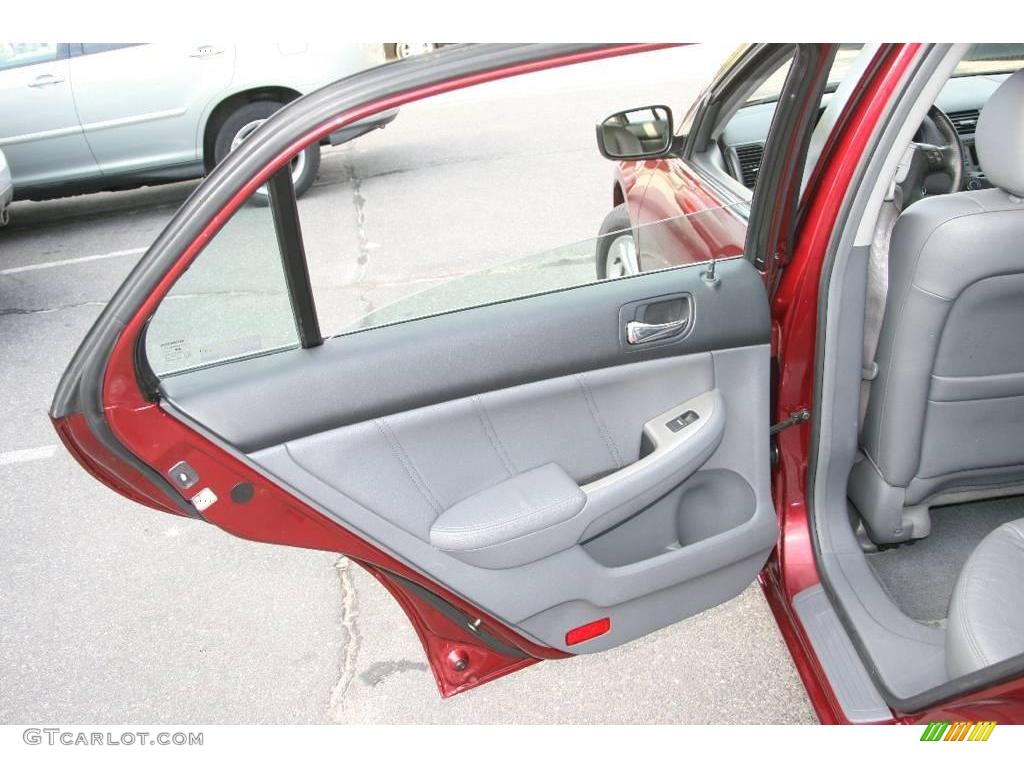 2006 Accord EX-L Sedan - Redondo Red Pearl / Gray photo #16