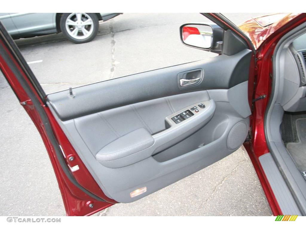 2006 Accord EX-L Sedan - Redondo Red Pearl / Gray photo #17