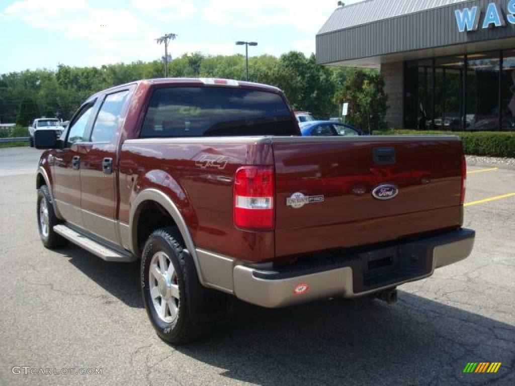 Dark Copper Metallic 2005 Ford F150 King Ranch SuperCrew 4x4 Exterior Photo #17472566