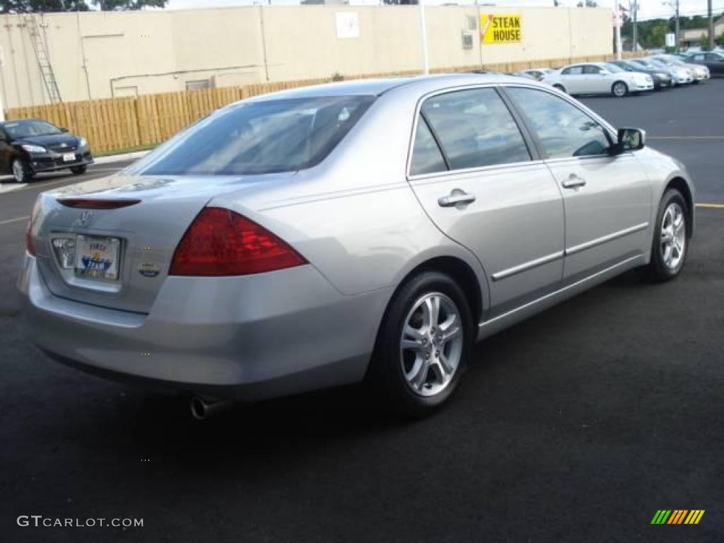 2007 Accord EX Sedan - Alabaster Silver Metallic / Black photo #5