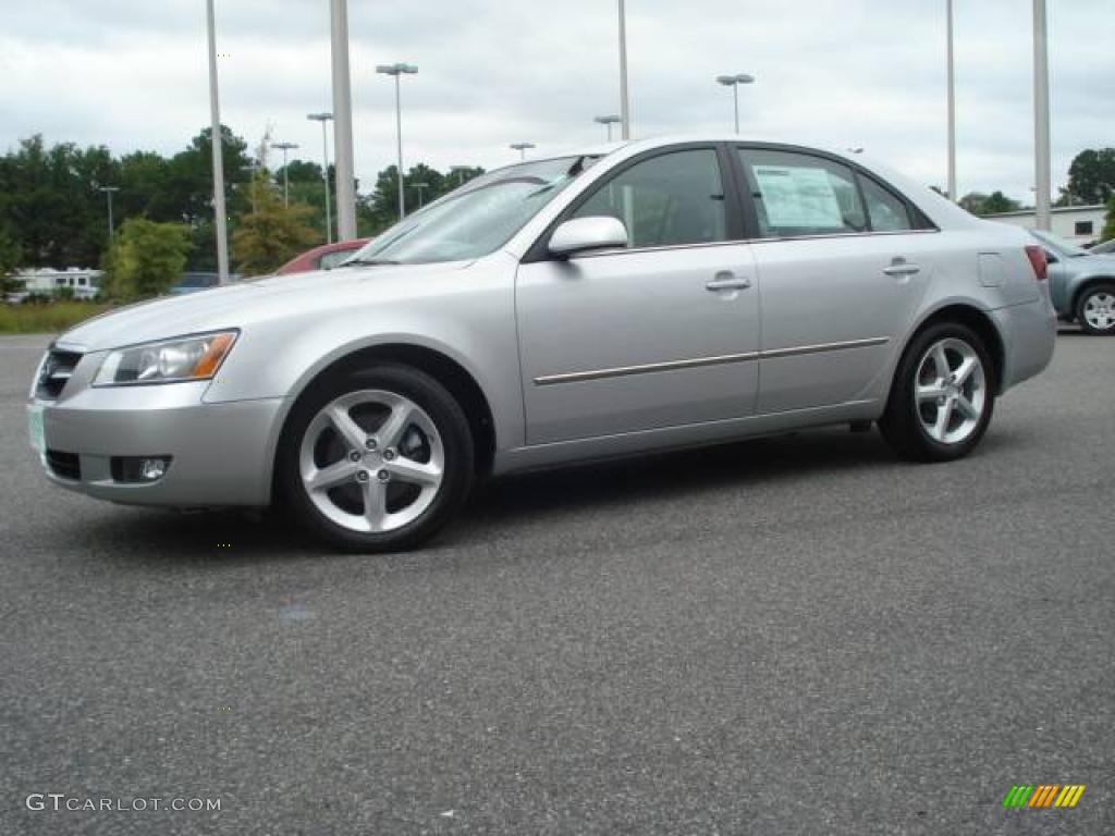 2008 Sonata Limited V6 - Bright Silver / Gray photo #1