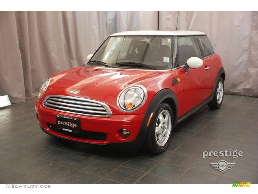2009 Cooper Hardtop - Chili Red / Black/Rooster Red photo #1