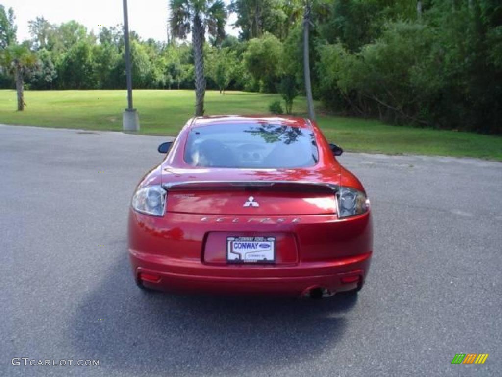 2009 Eclipse GS Coupe - Rave Red Pearl / Dark Charcoal photo #6