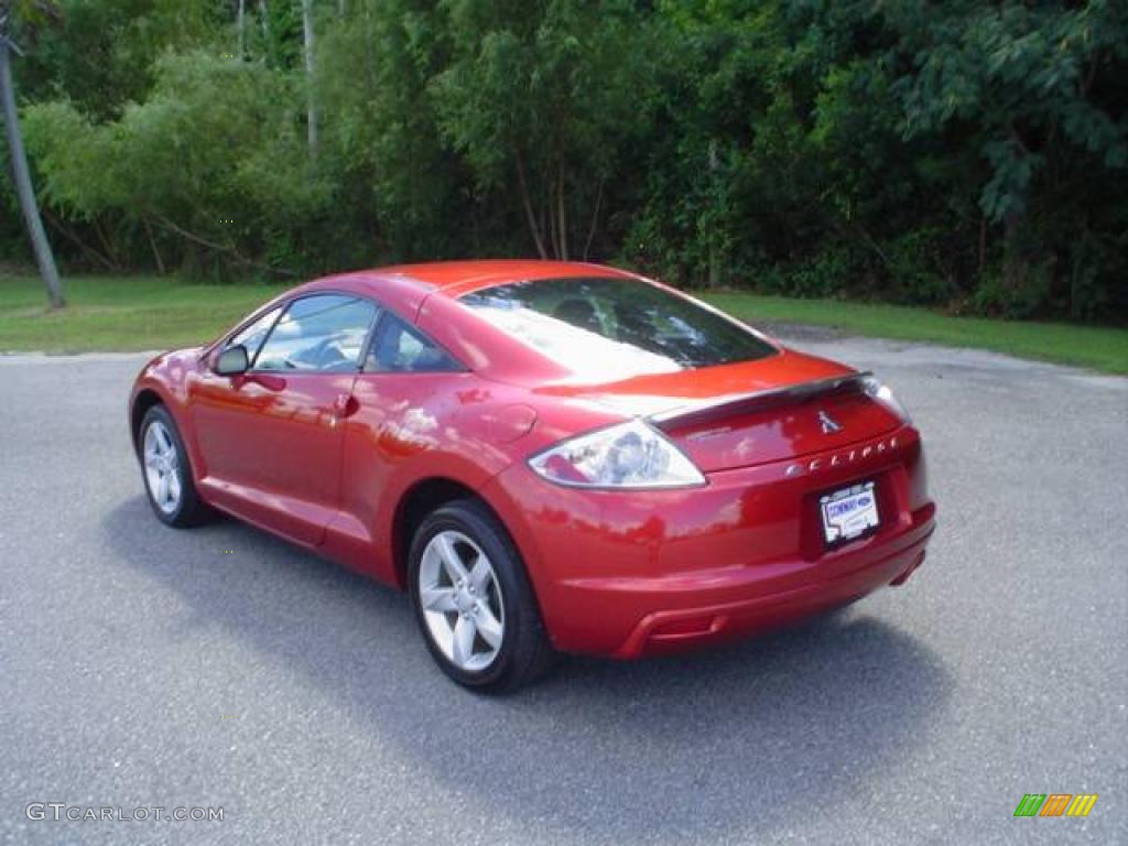 2009 Eclipse GS Coupe - Rave Red Pearl / Dark Charcoal photo #7