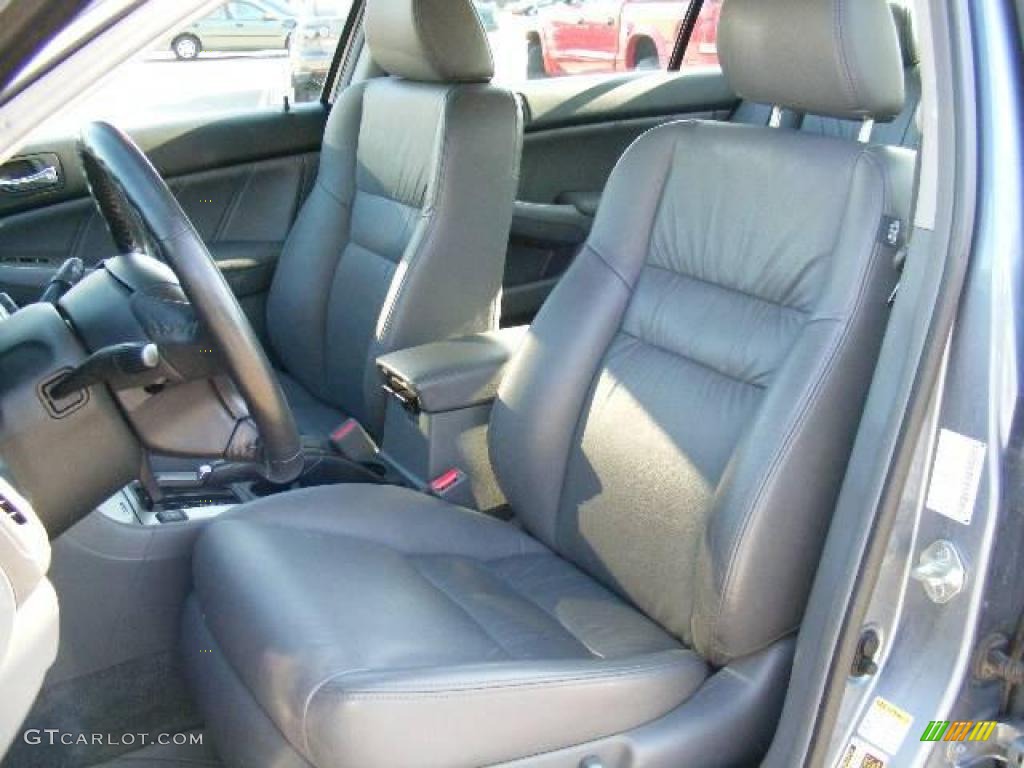 2007 Accord EX-L V6 Sedan - Cool Blue Metallic / Gray photo #9