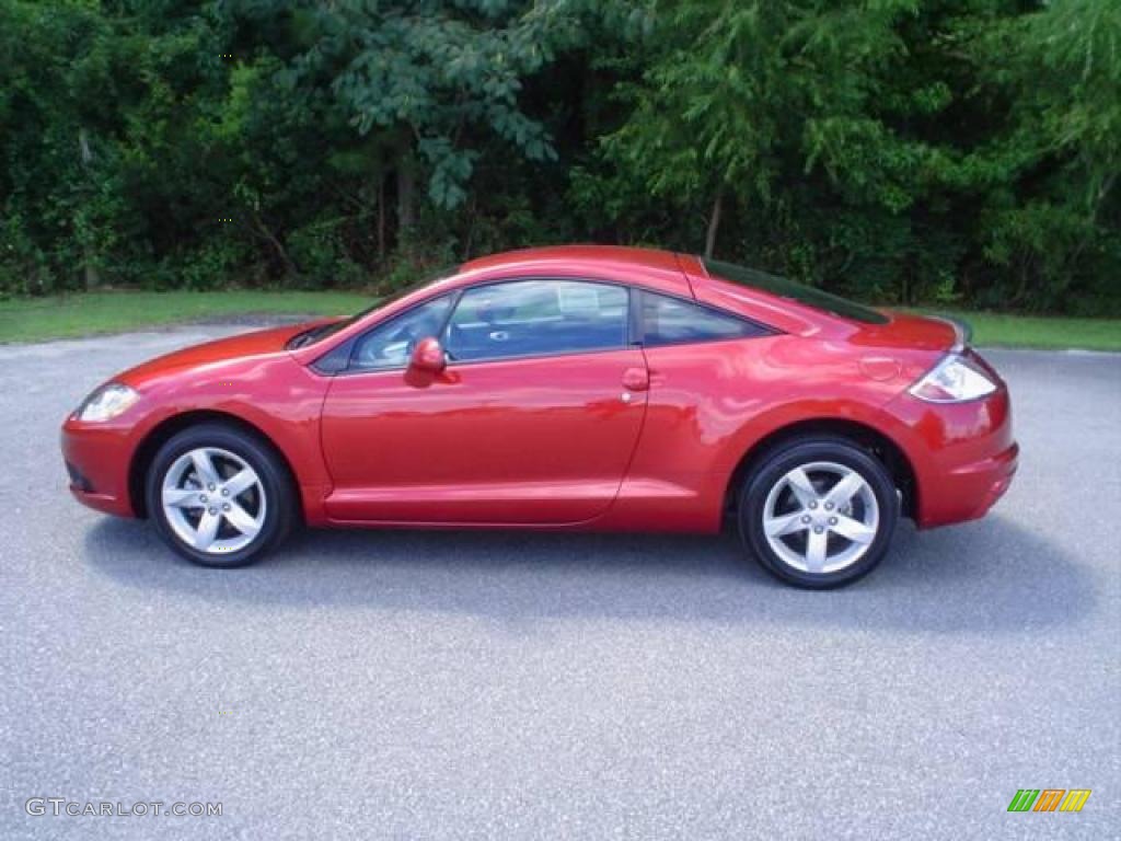 2009 Eclipse GS Coupe - Rave Red Pearl / Dark Charcoal photo #8