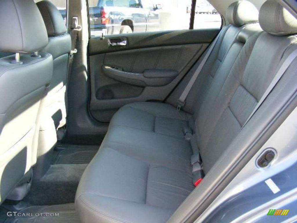 2007 Accord EX-L V6 Sedan - Cool Blue Metallic / Gray photo #11