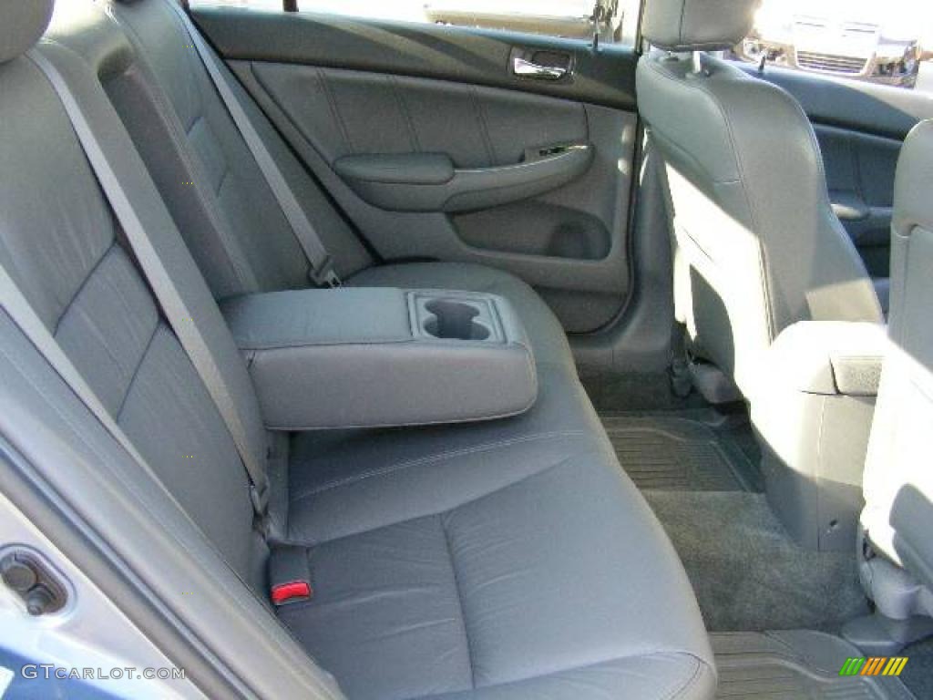 2007 Accord EX-L V6 Sedan - Cool Blue Metallic / Gray photo #12