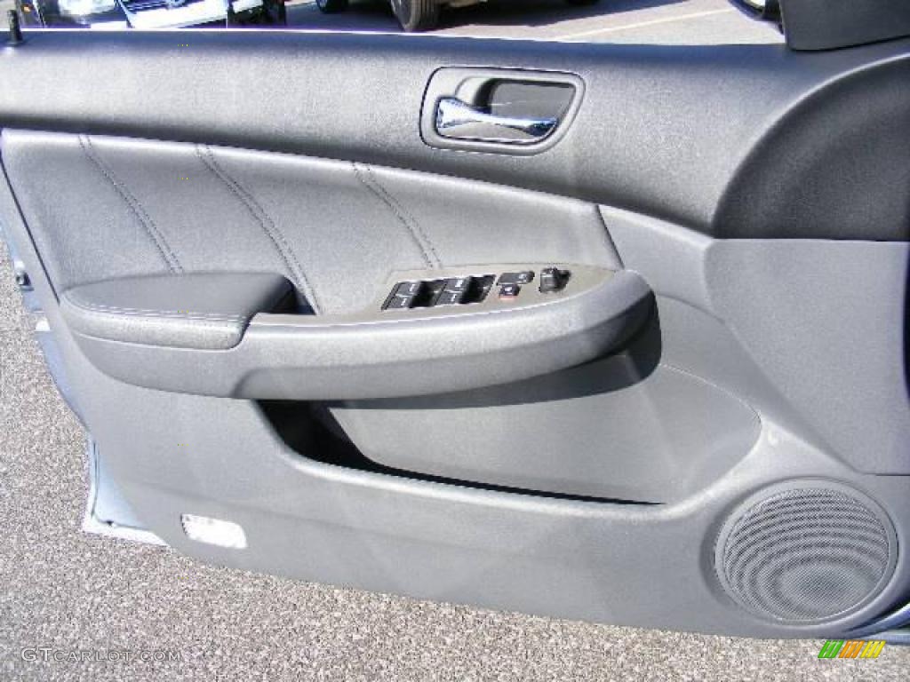 2007 Accord EX-L V6 Sedan - Cool Blue Metallic / Gray photo #20
