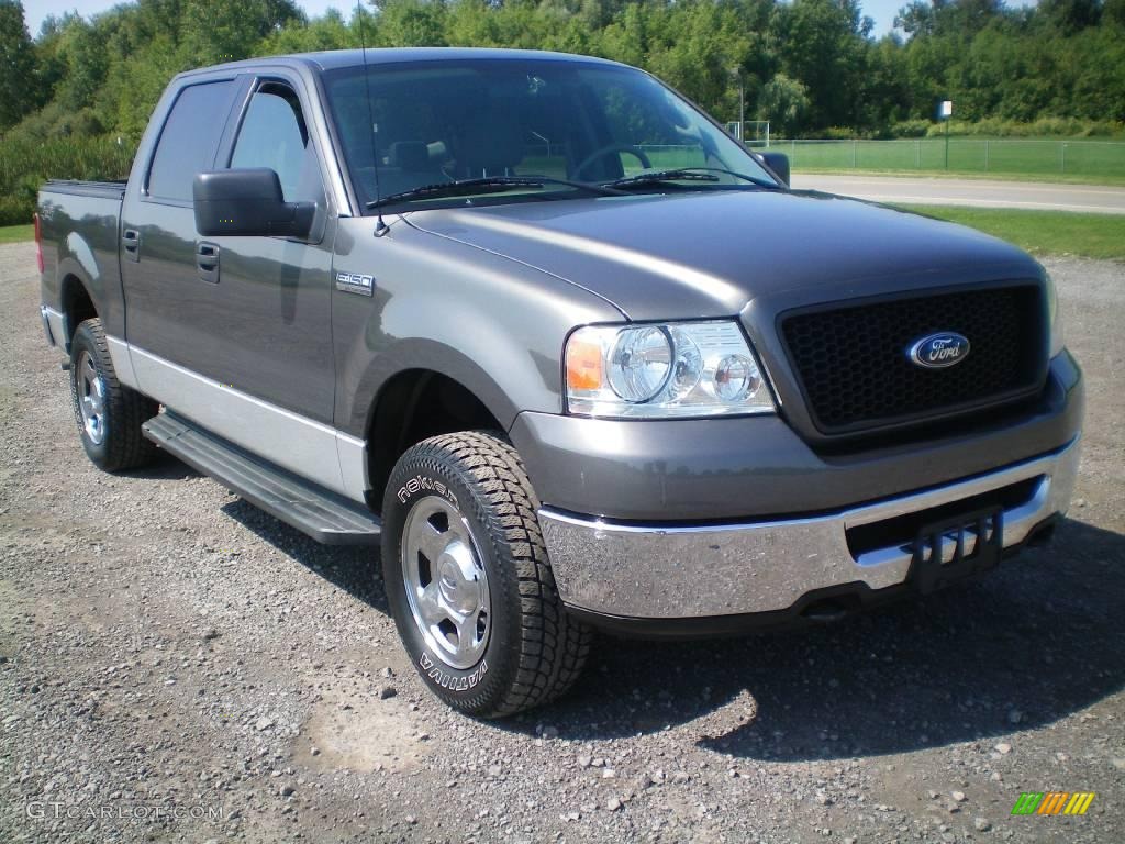 2006 F150 XLT SuperCrew 4x4 - Dark Shadow Grey Metallic / Medium/Dark Flint photo #3