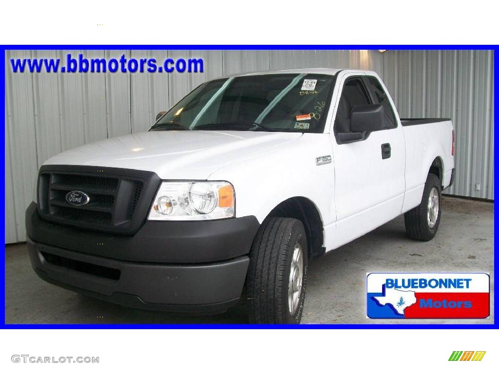 2008 F150 XL Regular Cab - Oxford White / Medium/Dark Flint photo #1