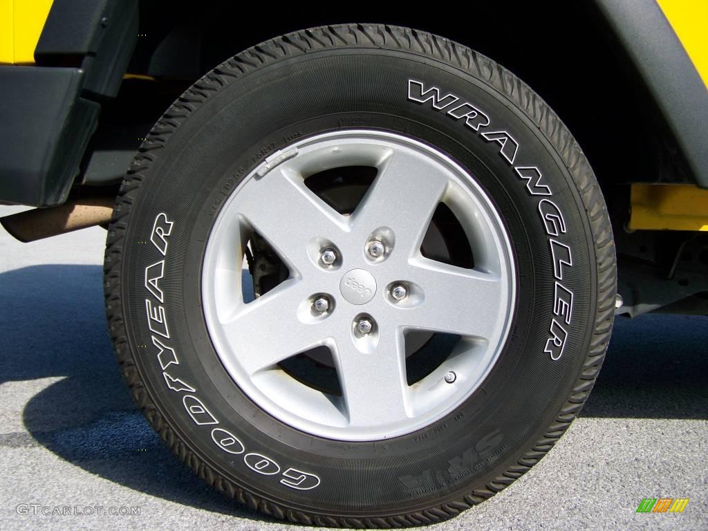 2008 Wrangler X 4x4 - Detonator Yellow / Dark Slate Gray/Medium Slate Gray photo #8