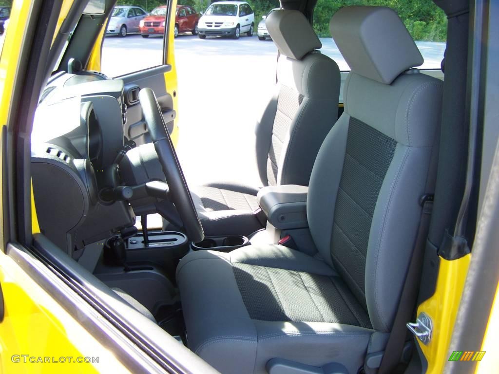 2008 Wrangler X 4x4 - Detonator Yellow / Dark Slate Gray/Medium Slate Gray photo #9