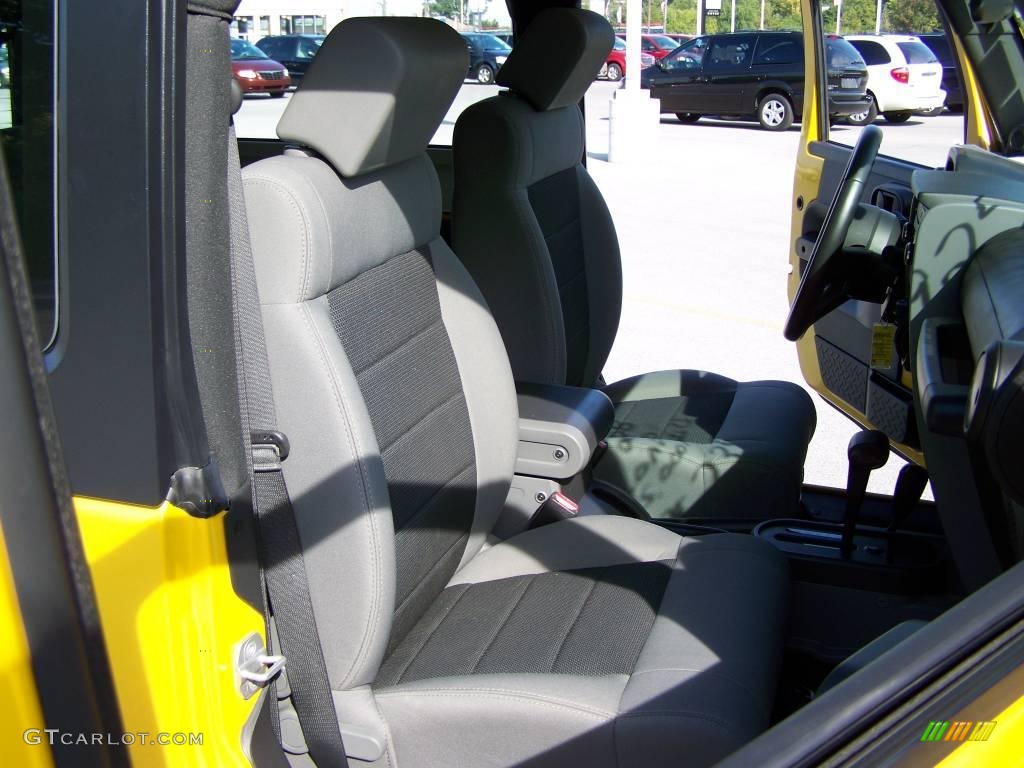 2008 Wrangler X 4x4 - Detonator Yellow / Dark Slate Gray/Medium Slate Gray photo #10