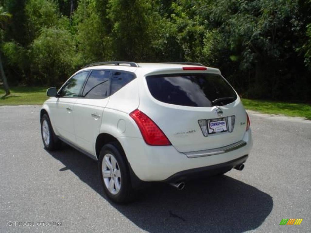 2007 Murano S AWD - Glacier Pearl White / Cafe Latte photo #7