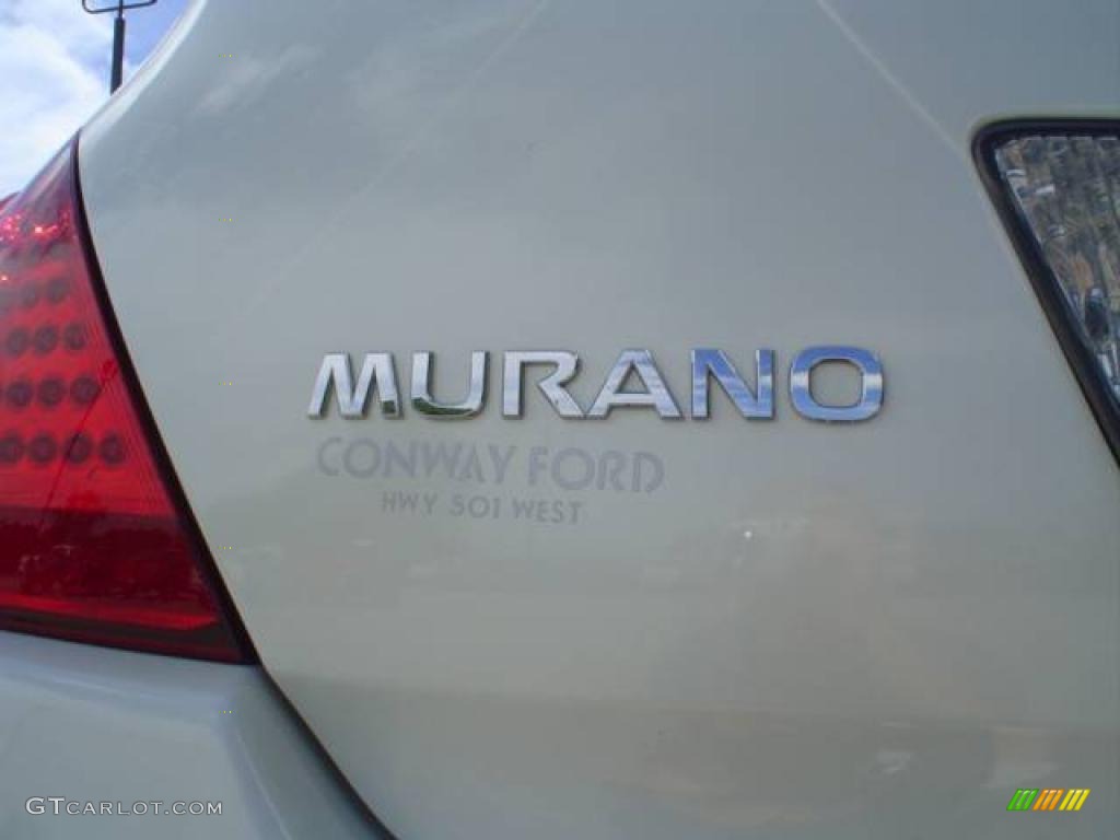2007 Murano S AWD - Glacier Pearl White / Cafe Latte photo #12
