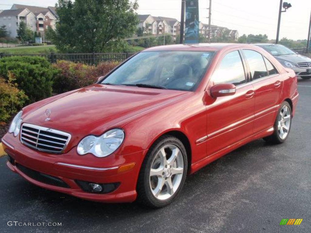 2007 C 230 Sport - Mars Red / Black photo #1