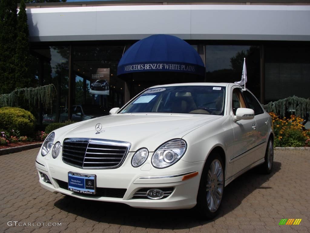 2008 E 350 4Matic Sedan - Arctic White / Cashmere photo #1