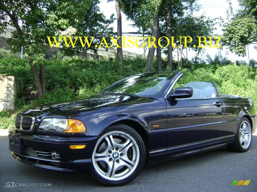 2001 3 Series 330i Convertible - Orient Blue Metallic / Grey photo #1