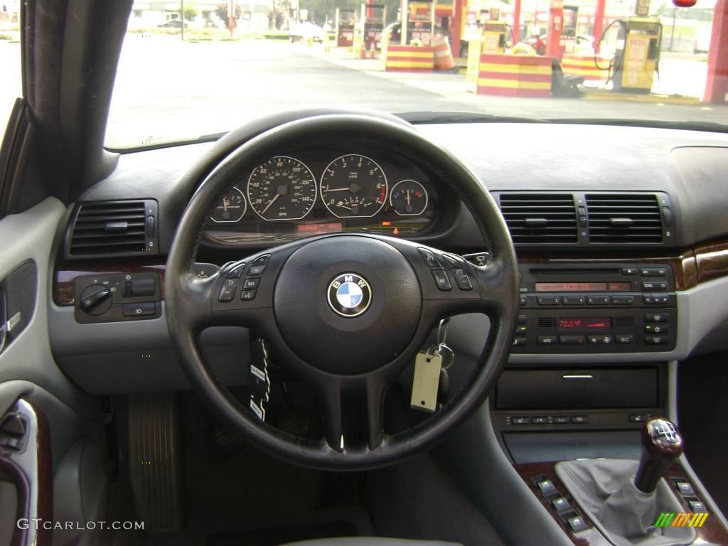 2001 3 Series 330i Convertible - Orient Blue Metallic / Grey photo #14