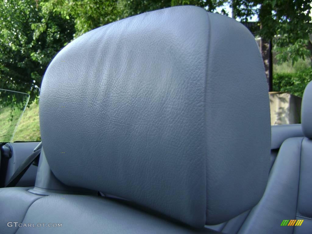 2001 3 Series 330i Convertible - Orient Blue Metallic / Grey photo #27