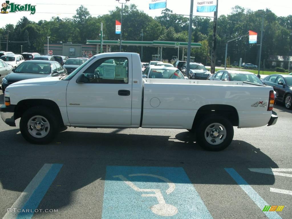 2002 Silverado 1500 Work Truck Regular Cab 4x4 - Summit White / Graphite Gray photo #7