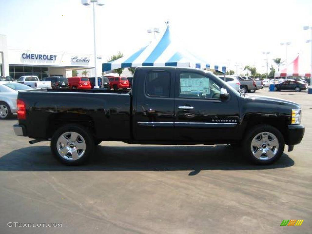 2009 Silverado 1500 LT Extended Cab - Black / Ebony photo #8