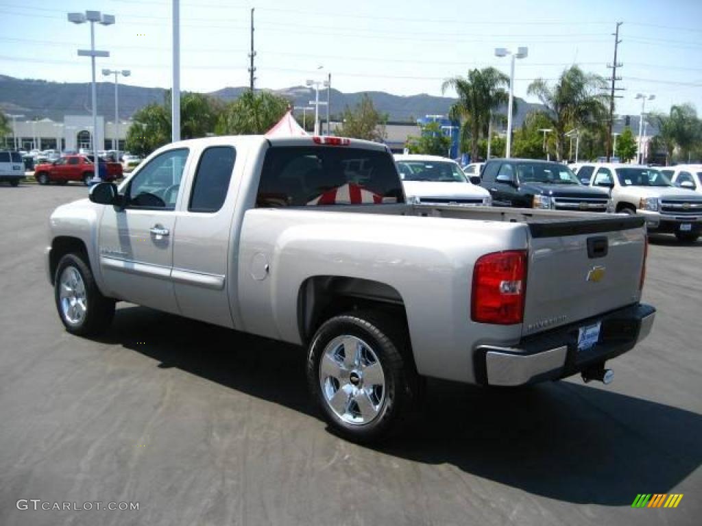 2009 Silverado 1500 LT Extended Cab - Silver Birch Metallic / Ebony photo #6