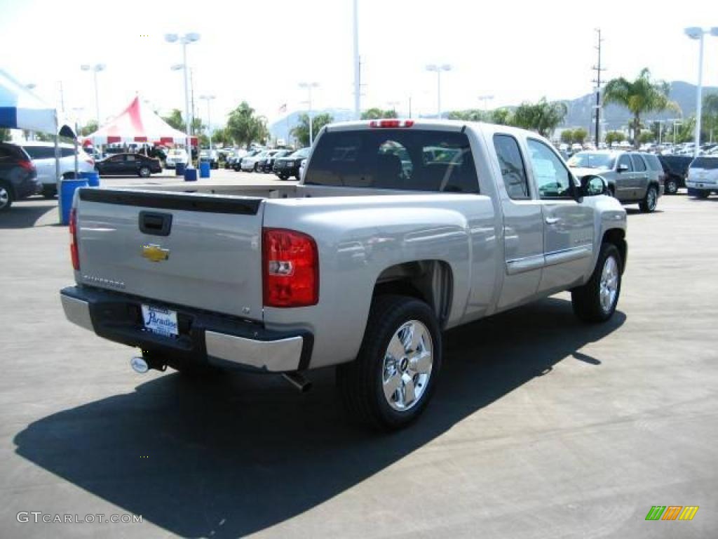 2009 Silverado 1500 LT Extended Cab - Silver Birch Metallic / Ebony photo #7
